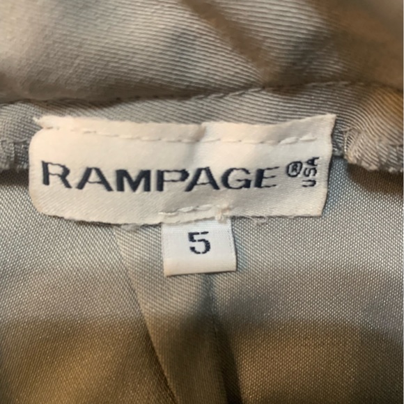 Grey mini skirt with two front slits - Picture 7 of 7